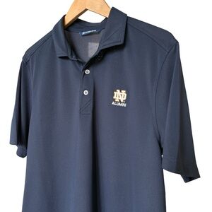 Cutter & Buck Men's Notre Dame Alumni Polo Shirt Navy Sz M College Sports Casual